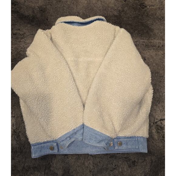 Wrangler Sherpa Denim Jacket XS Womens Western - Picture 4 of 9